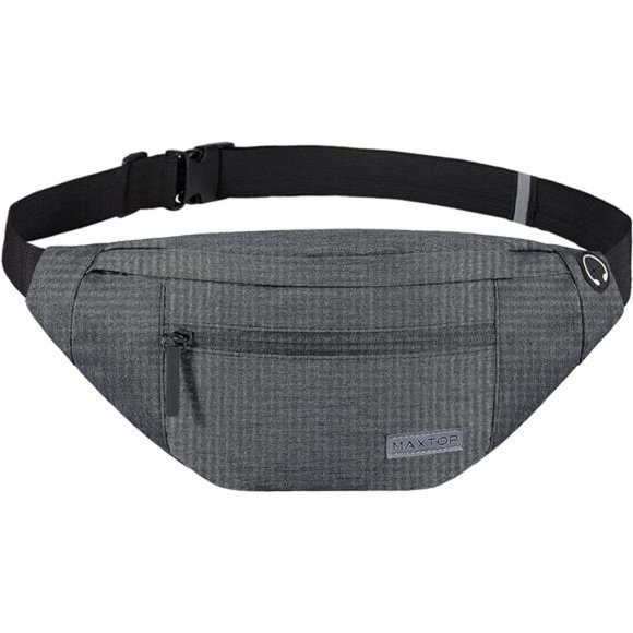 Other - Large Crossbody Fanny Pack with 4-Zipper Pockets Enjoy Sports Workout